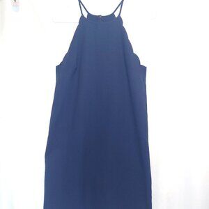 EVERLY Anthropologies Navy Blue Sleeveless Dress  Size M